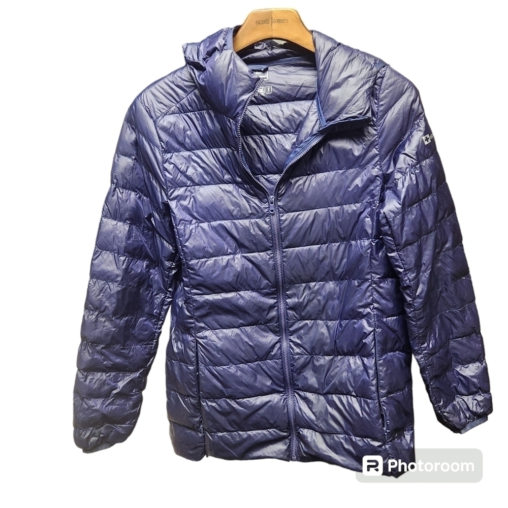 ALPINE SWISS Eva Down Alternative Puffer Jacket Sz.M Packable Hooded